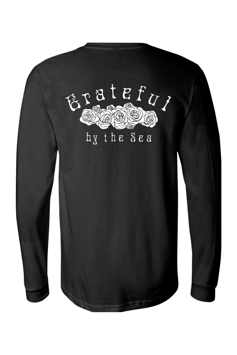 Staff Uniform - Cala's Long Sleeve Cotton T-Shirt - Grateful By The Sea - Unisex