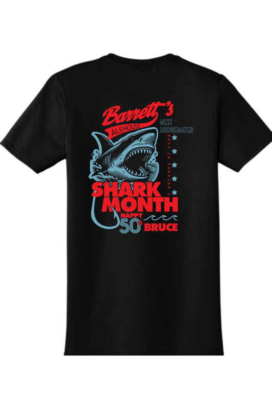 Barrett's Alehouse Shark Month 2025 Cotton T-Shirt - Unisex