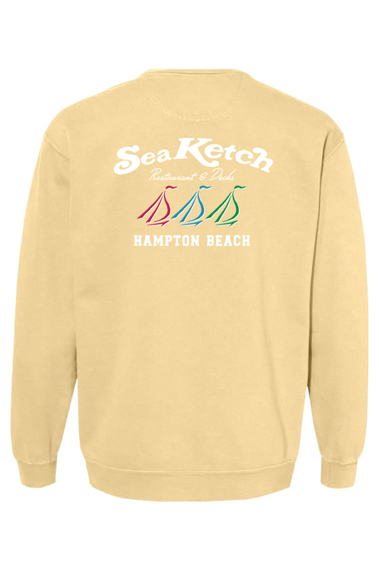 Sea Ketch Tri-Sail Comfort Colors Crewneck Sweatshirt - Unisex