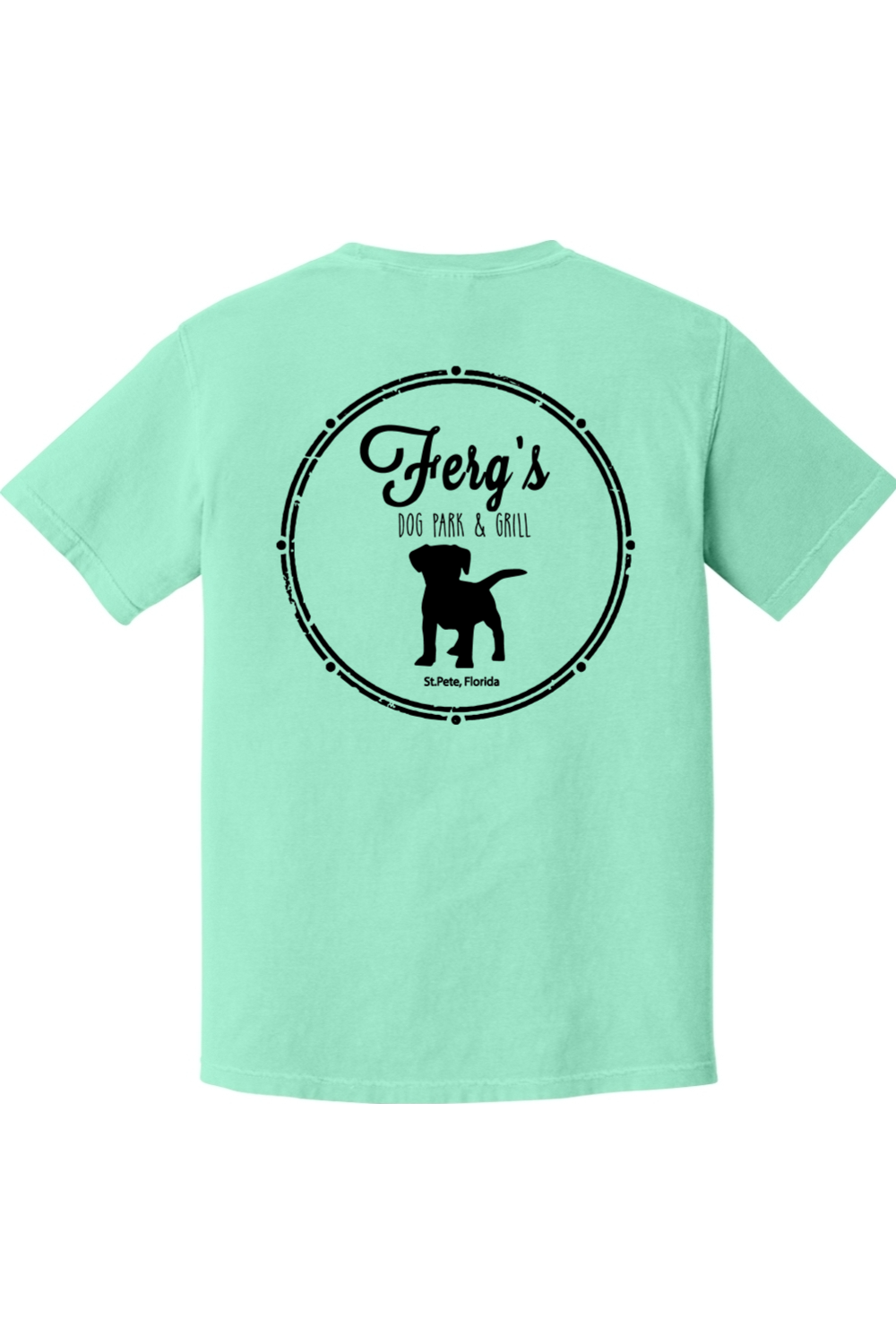 Ferg's Dog Park - Mens Garment-Dyed T-shirt