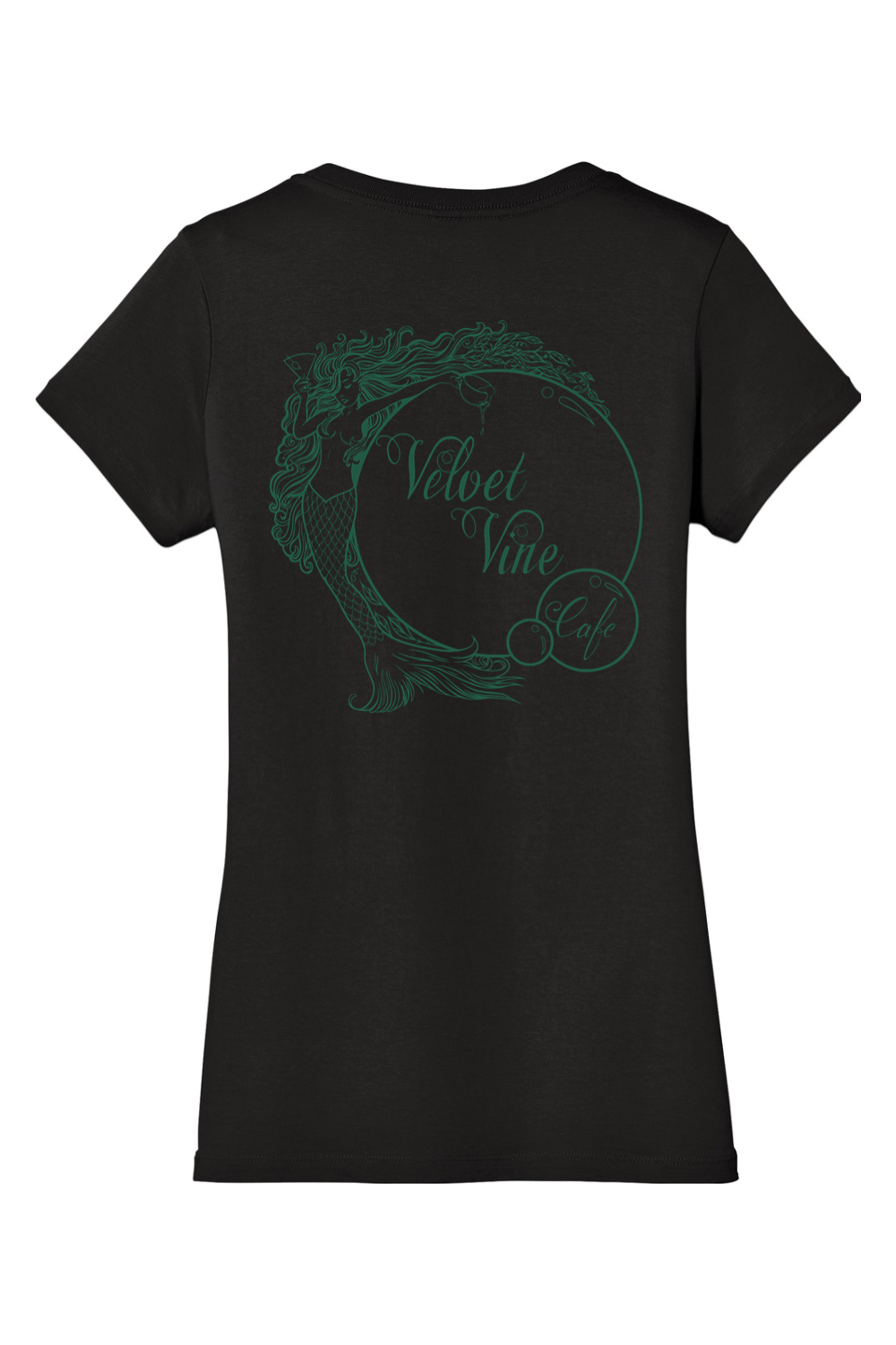 Velvet Vine Green Logo V-Neck T-Shirt - Women's