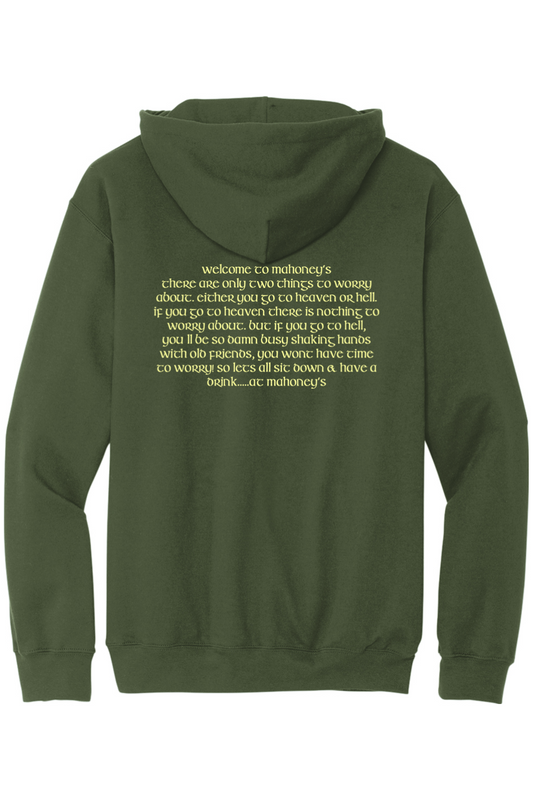 Welcome to Mahoney's in Gold Unisex Midweight Hoodie