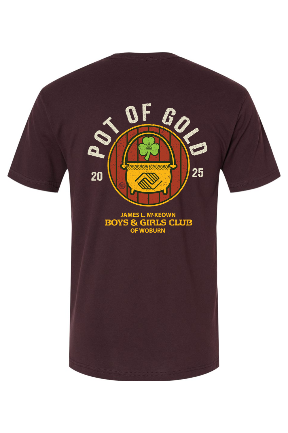 Lucky's Irish Red & Pot of Gold 2025 - Supporting McKeown Boys & Girls Club of Woburn - Mens T-Shirt