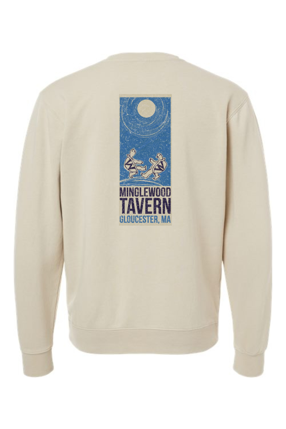 Minglewood Harborside Turtles Midweight Pigment-Dyed Crewneck Sweatshirt - Mens