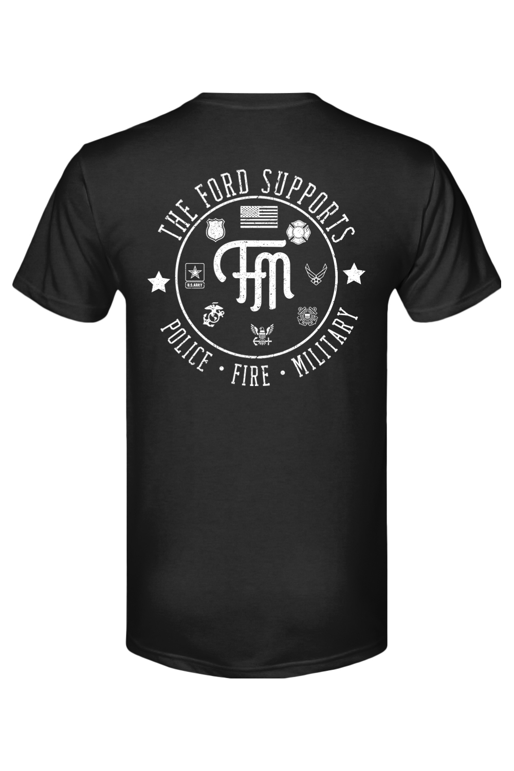 The Ford Supports Police - Fire - Military Mens Triblend T-Shirt
