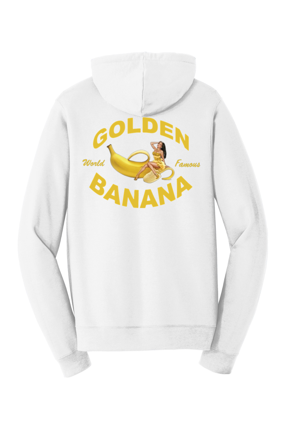 Golden Banana Mens Full Zip Hooded Sweatshirt