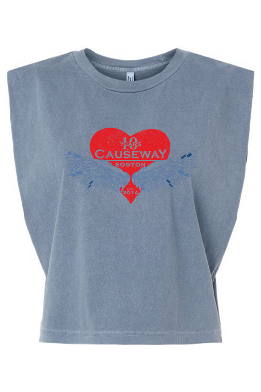Causeway 10th Anniversary Garment-Dyed Women's Muscle Tee