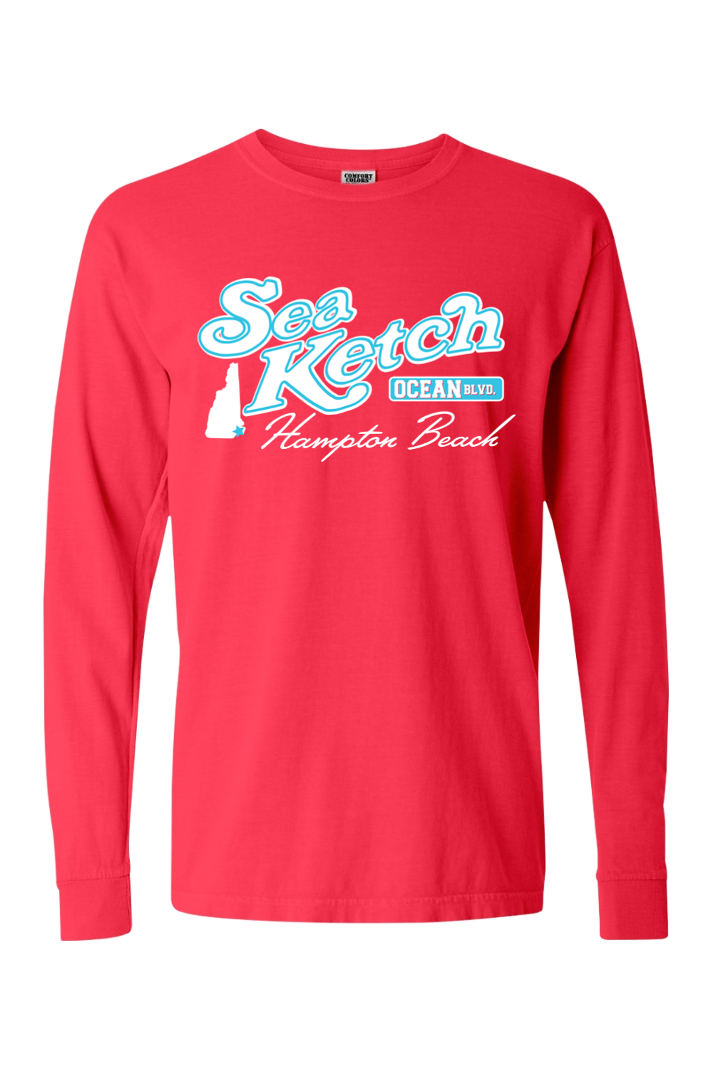 Sea Ketch Ocean Blvd. Comfort Colors Long Sleeve T-Shirt - Mens