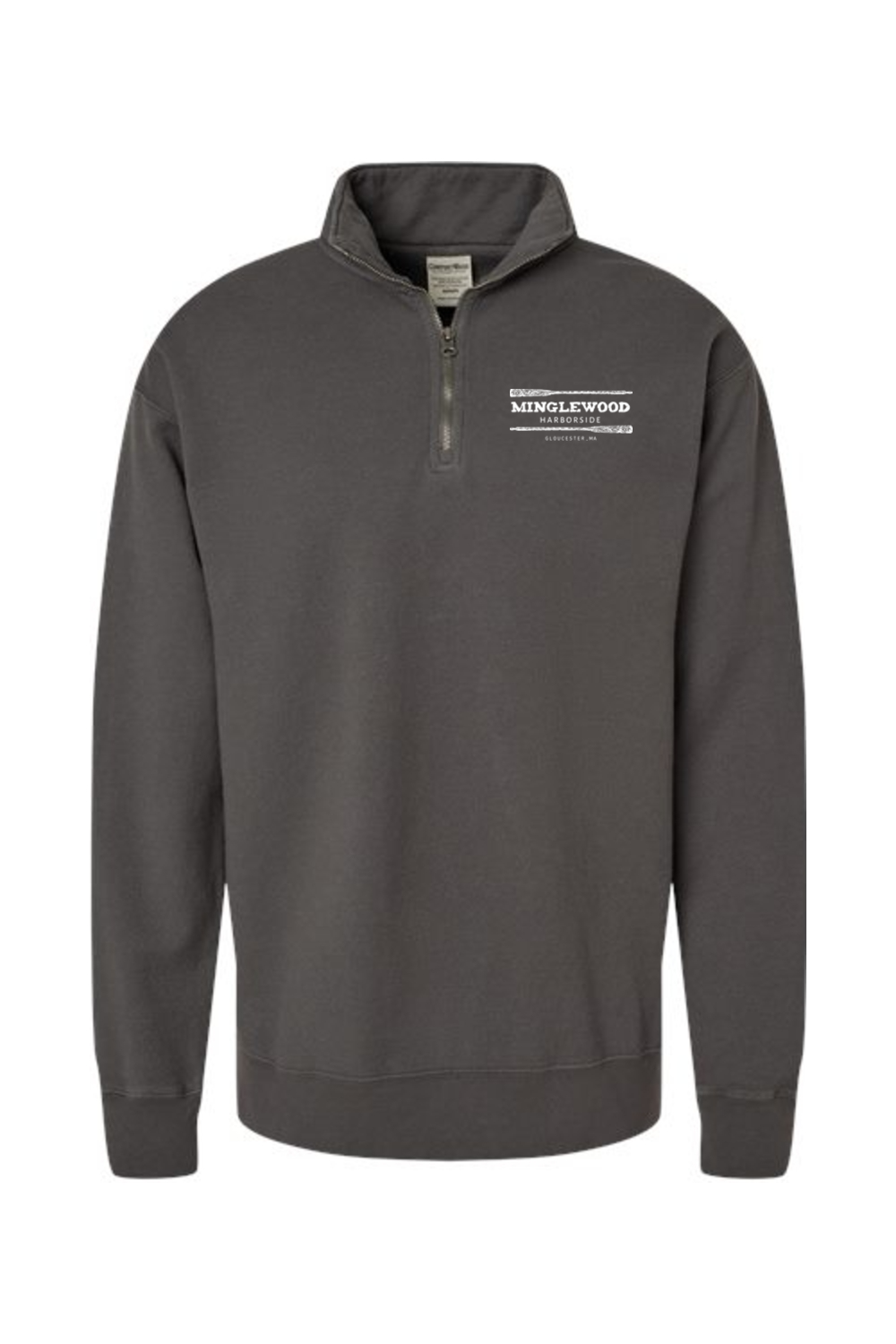 Minglewood Harborside Garment-Dyed Quarter-Zip Sweatshirt - Mens