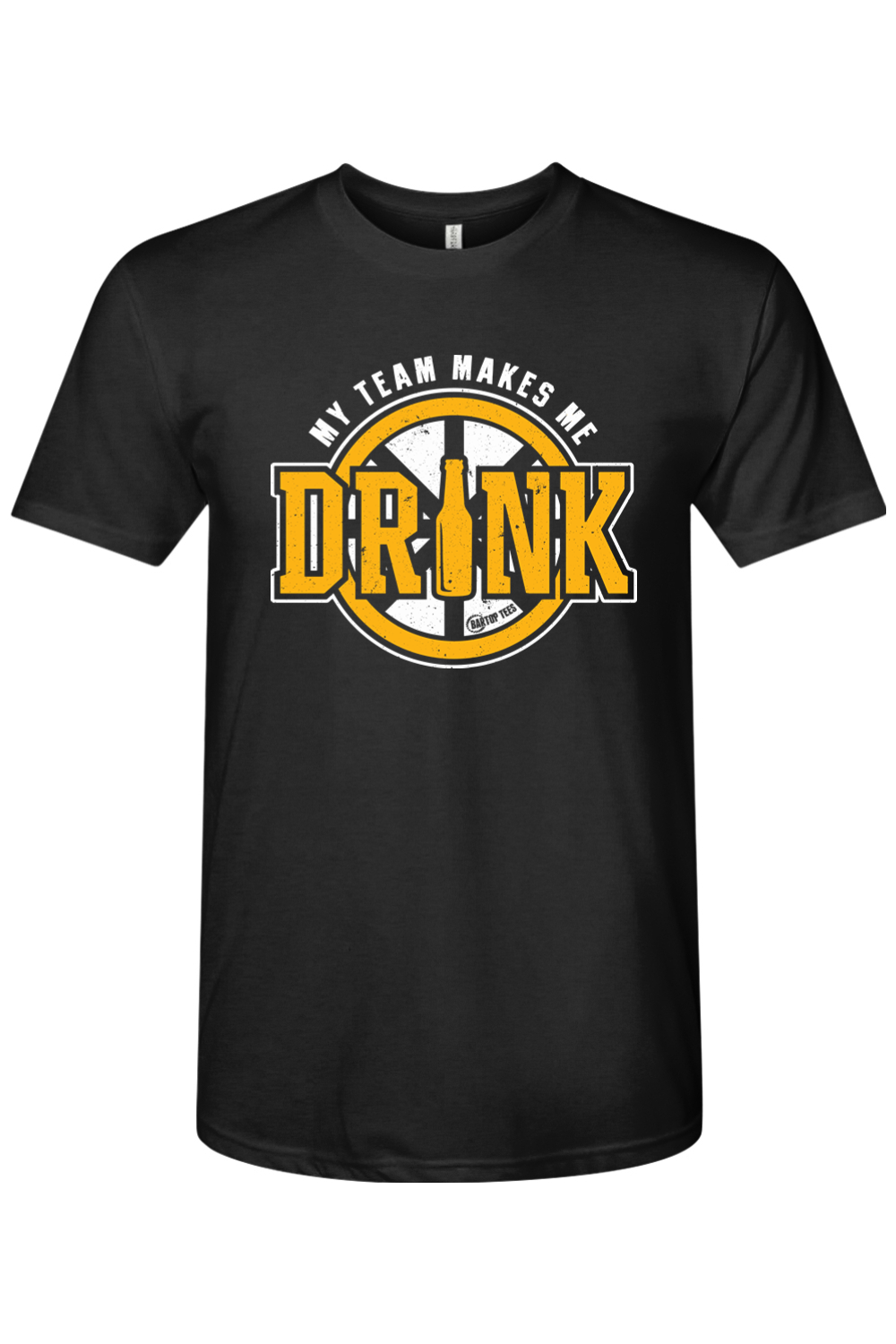 Boston Hockey Makes Me Drink Triblend Graphic T-Shirt - Mens