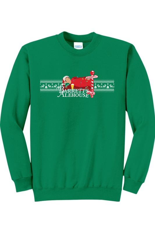 Barrett's Alehouse Santa Fair Isle Crewneck Sweatshirt
