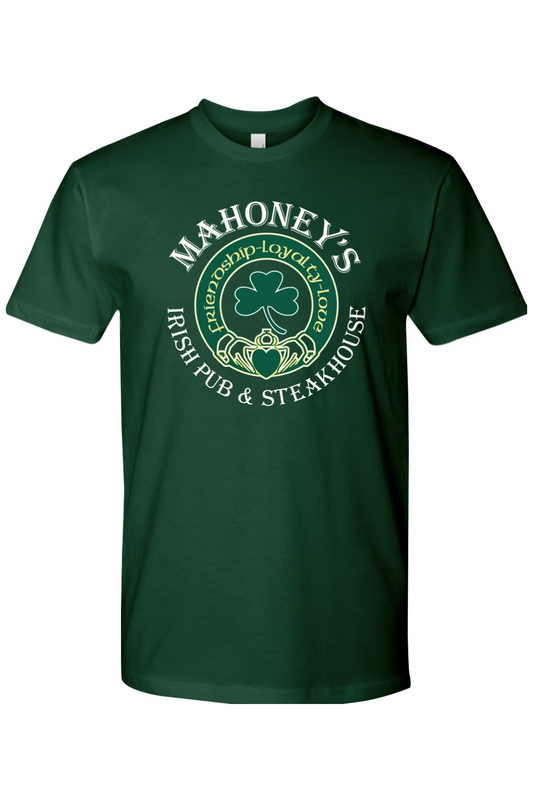 Mahoney's Irish Pub White Logo Unisex Fitted Crewneck Tee