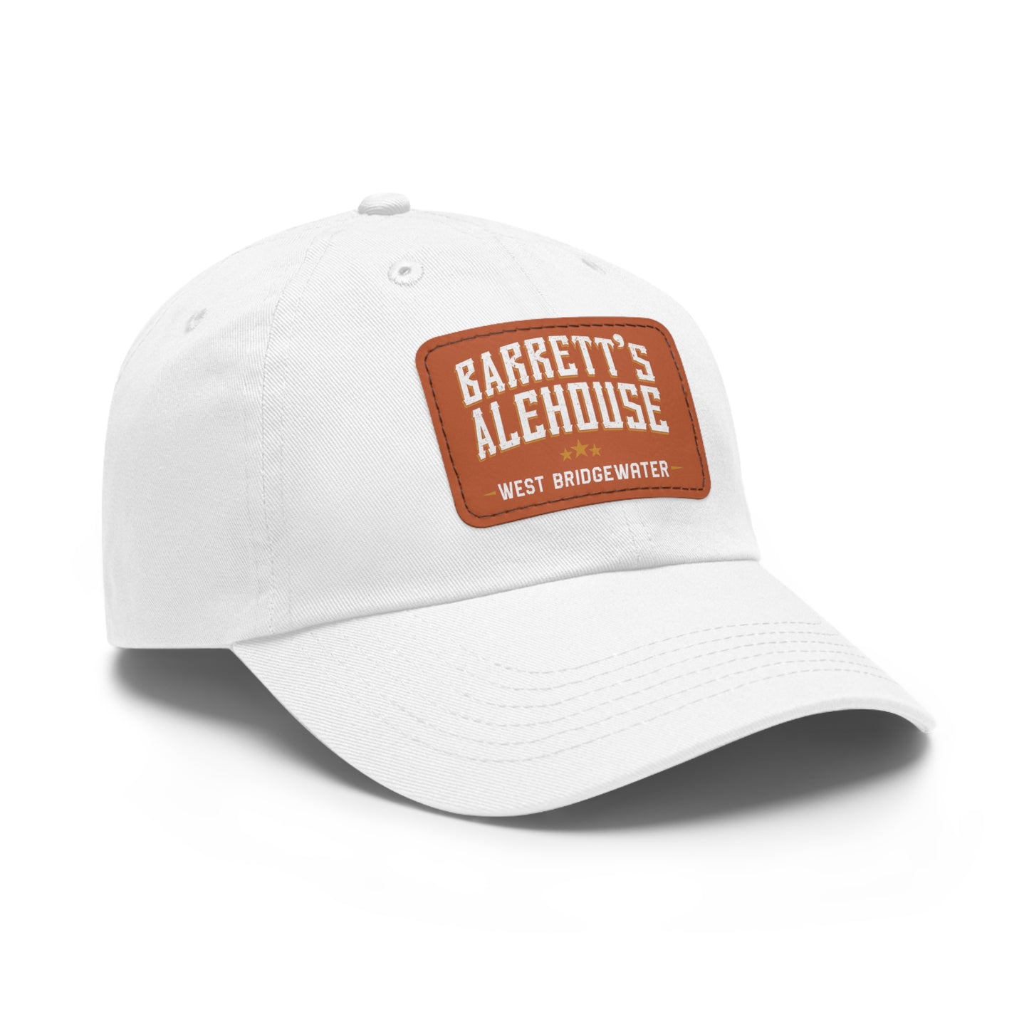 Barrett's Alehouse West Bridgewater Dad Hat with Leather Patch