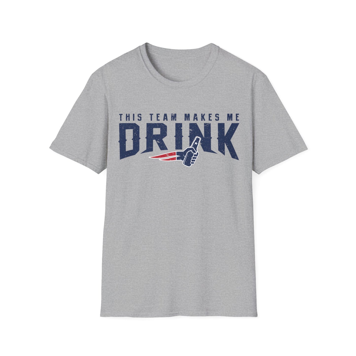 New England This Team Makes Me Drink T-shirt