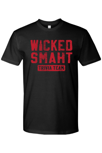 Wicked Smaht Trivia Team 100% Cotton T-Shirt - Mens