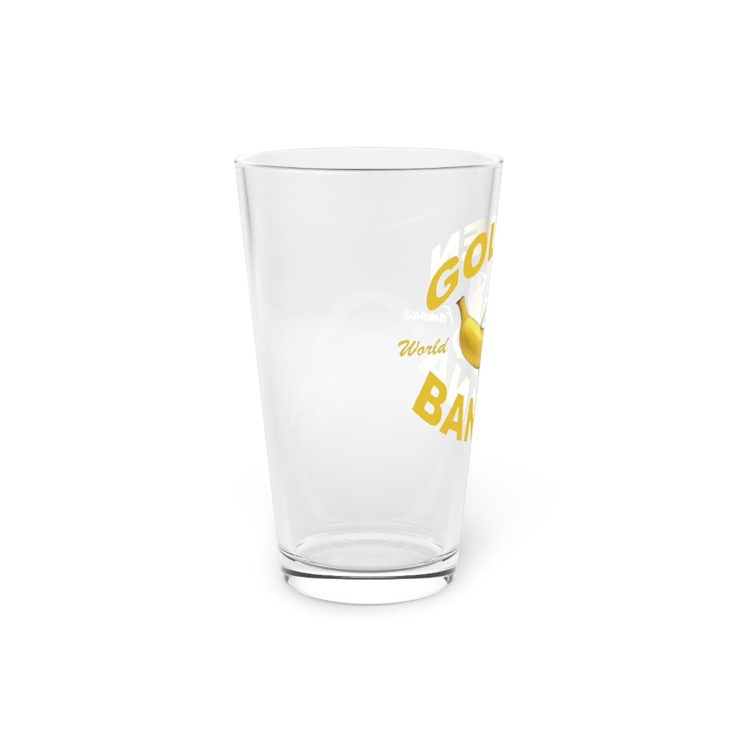 Golden Banana Pint Glass