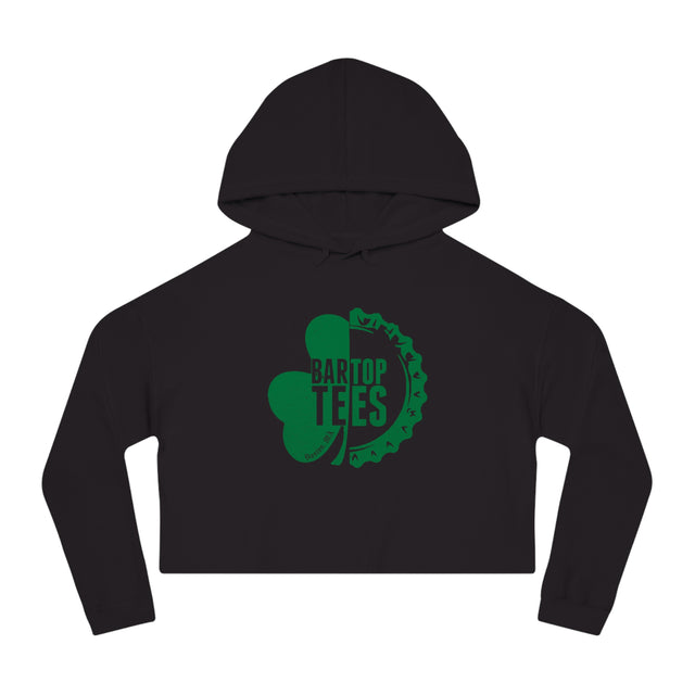 BarTop Shamrock Women’s Cropped Hooded Sweatshirt