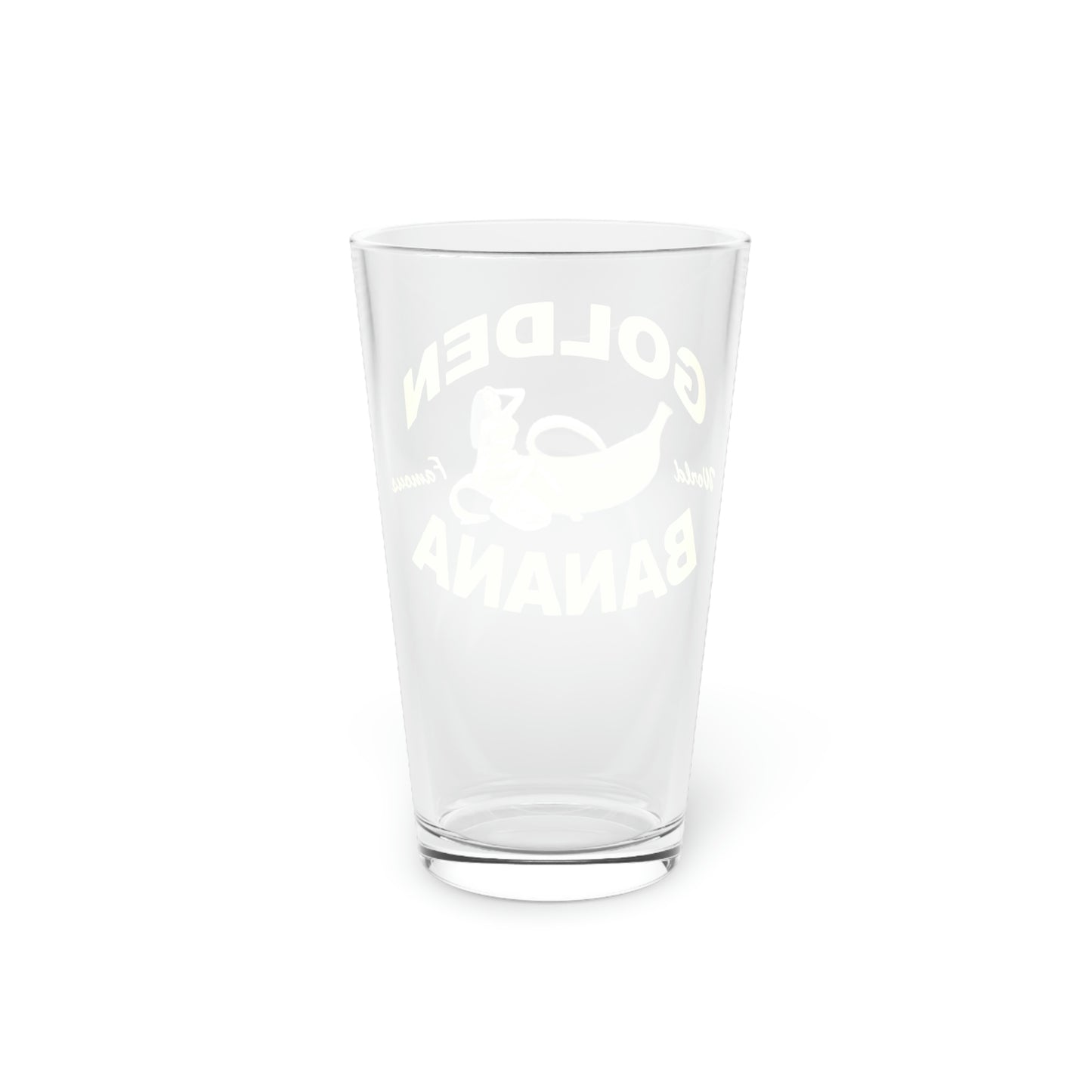 Golden Banana Pint Glass
