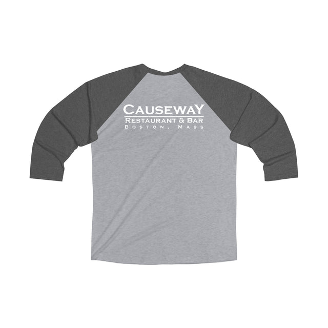 Causeway Unisex Tri-Blend Quarter Sleeve Baseball Tee