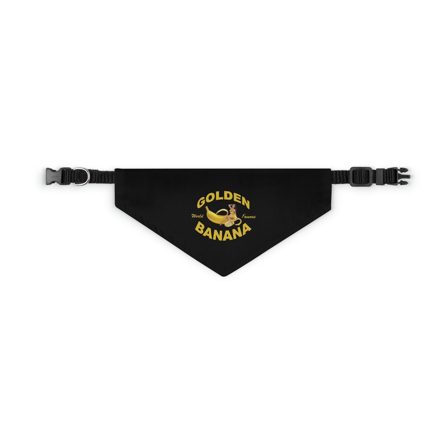 Golden Banana Pet Bandana Collar