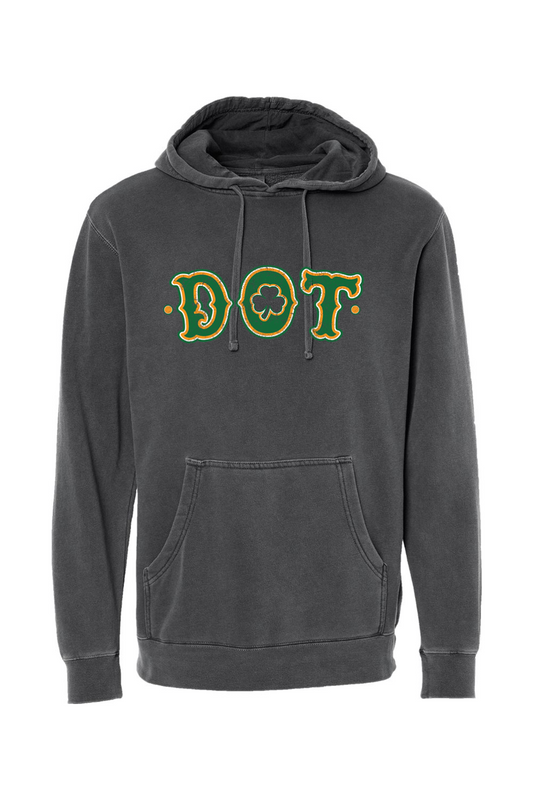 DOT Clover Pigment-Dyed Hooded Sweatshirt