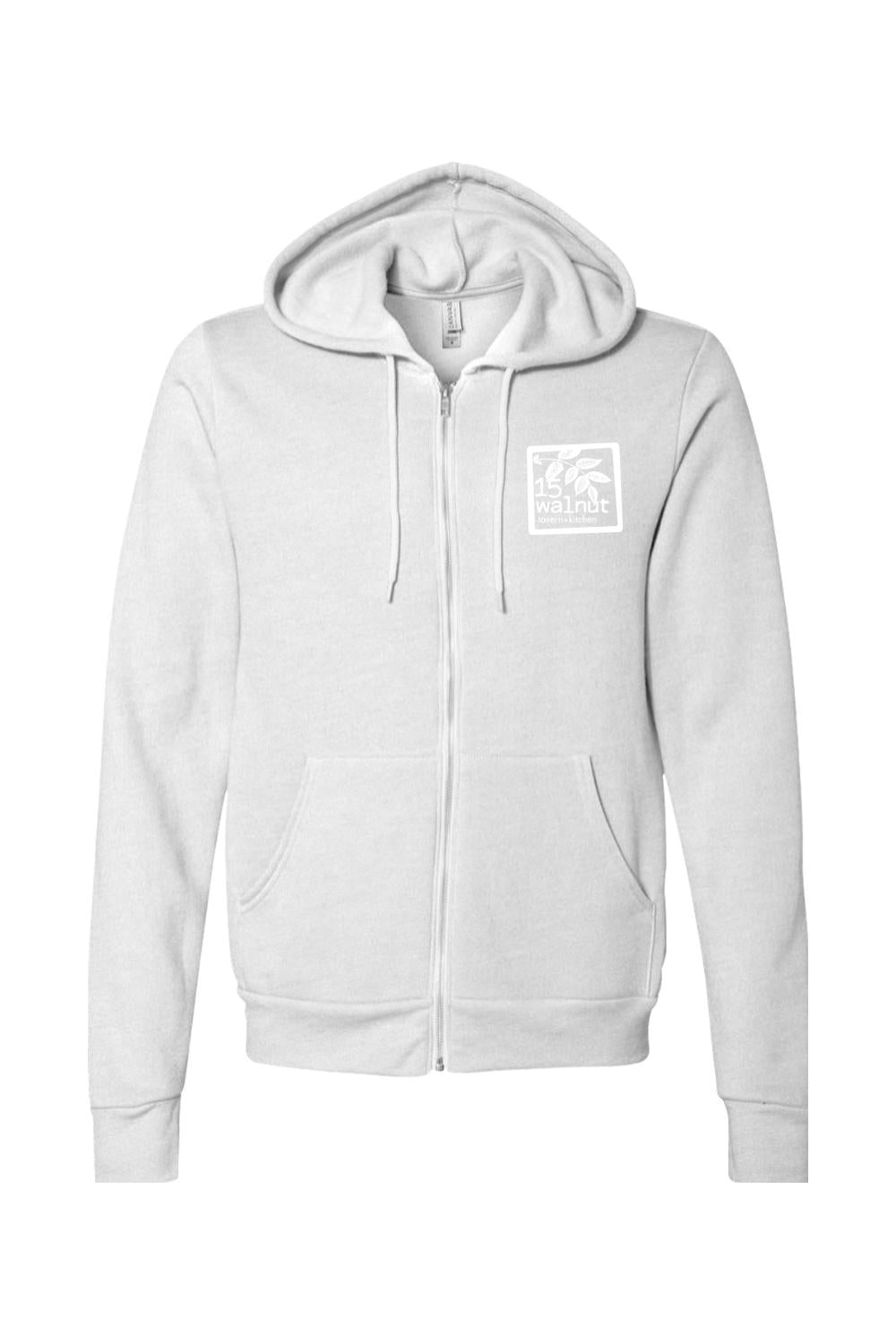 15 Walnut Sponge Fleece Full-Zip Hoodie - Mens
