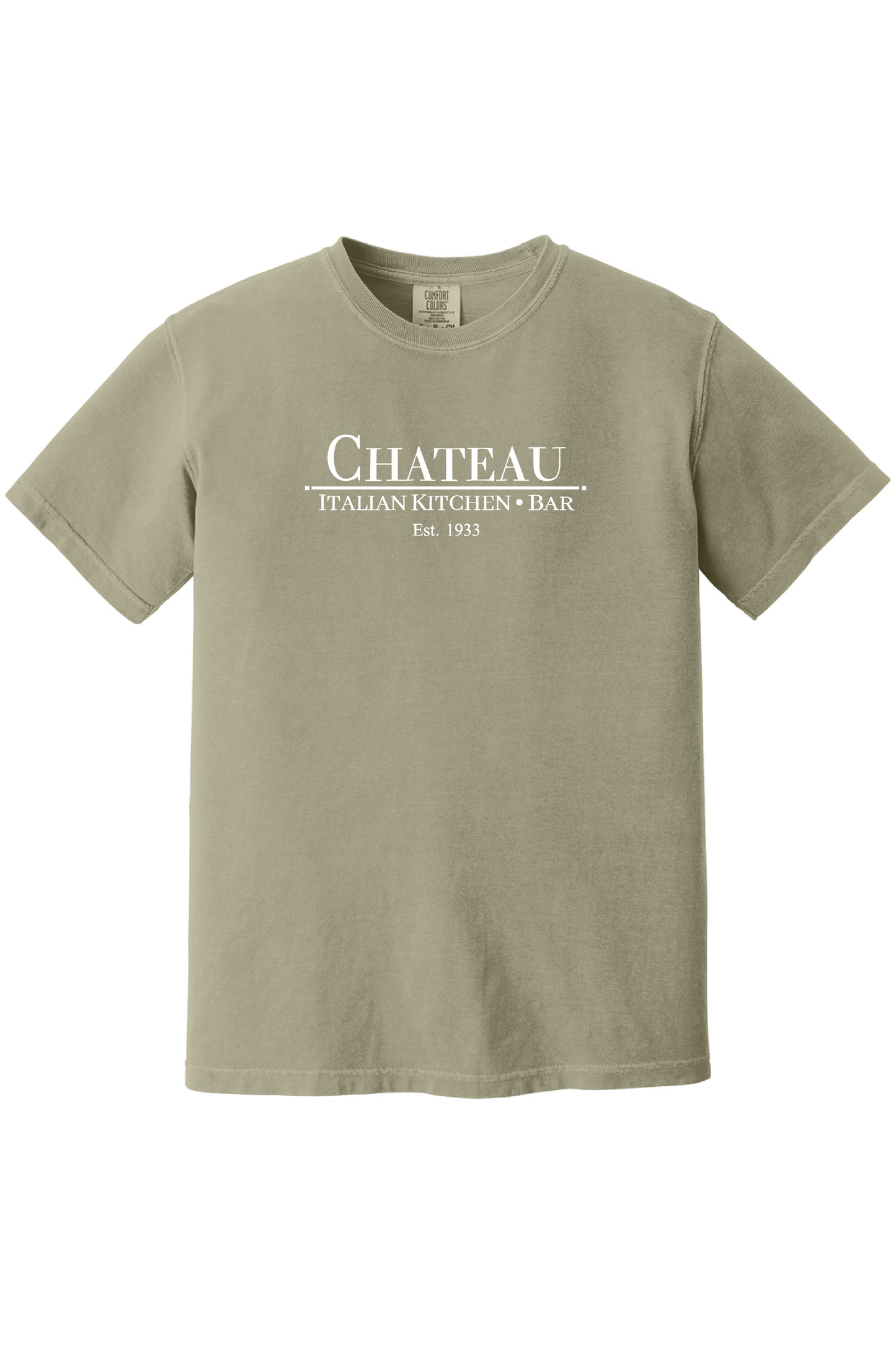 Chateau Italian Kitchen & Bar Large Logo Comfort Colors *Spring Colors* T-Shirt - Men