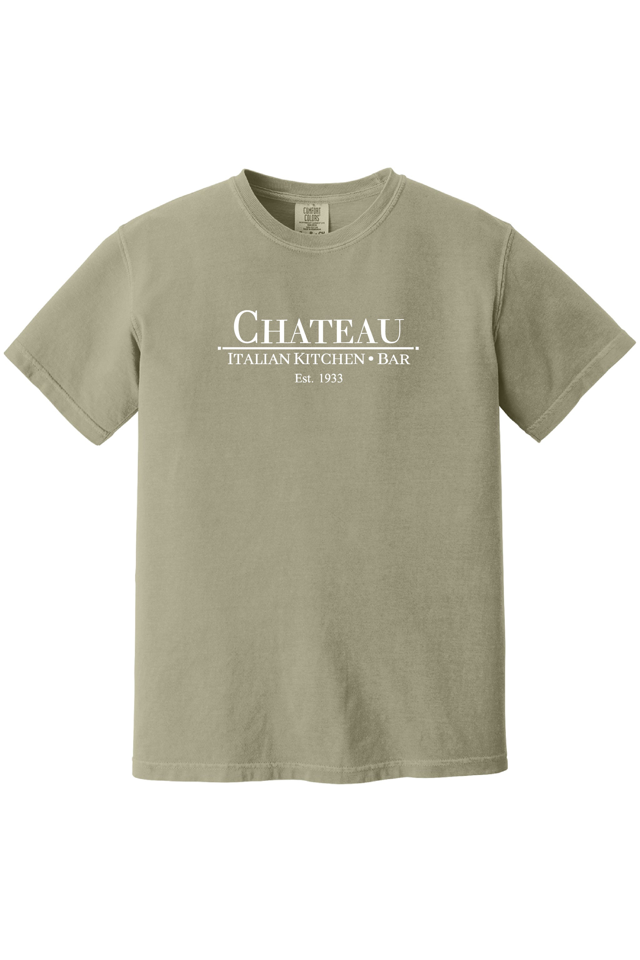 Chateau Italian Kitchen & Bar Large Logo Comfort Colors *Spring Colors* T-Shirt - Men