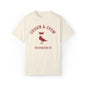Crown & Crow Red Logo Unisex Garment-Dyed T-shirt