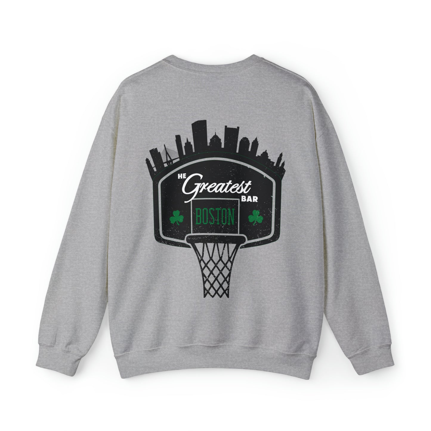 The Greatest Bar Crewneck Sweatshirt - Boston Basketball