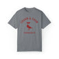 Crown & Crow Red Logo Unisex Garment-Dyed T-shirt