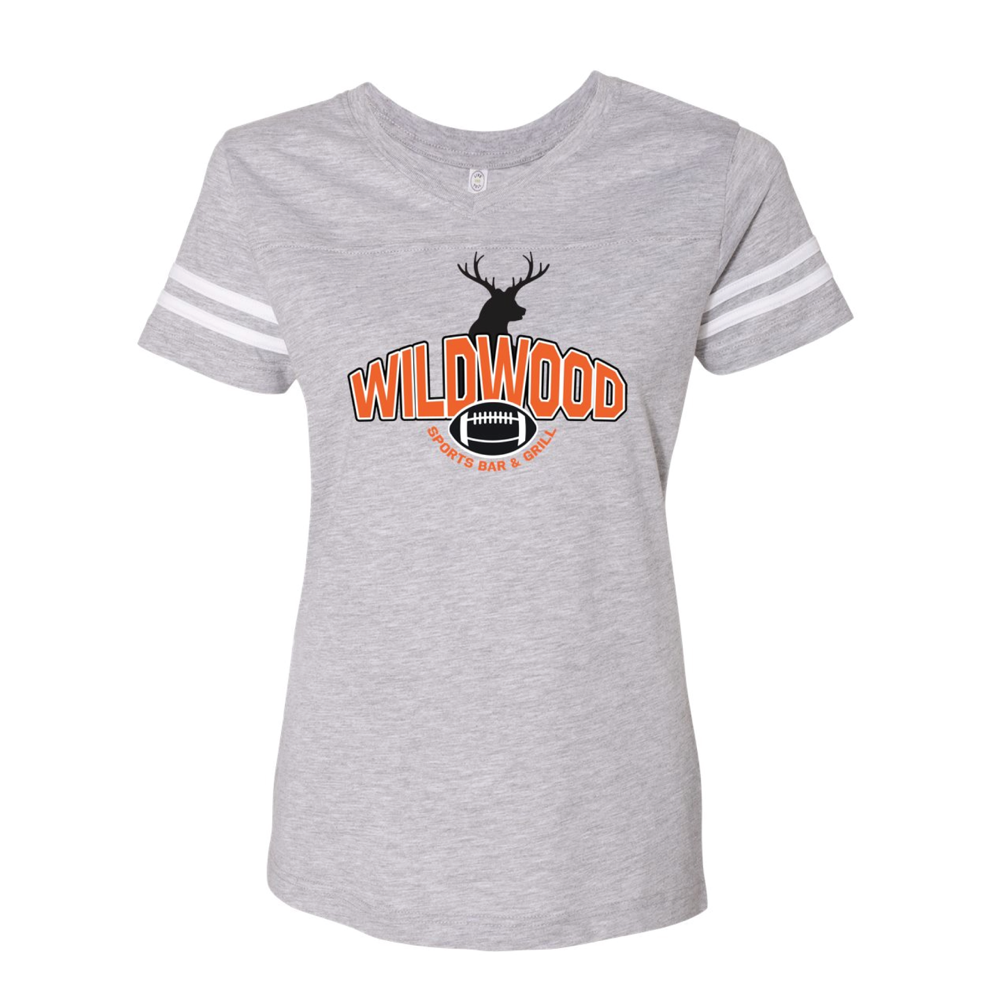 Wildwood Women's V-Neck Football Jersey Tee