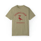 Crown & Crow Red Logo Unisex Garment-Dyed T-shirt