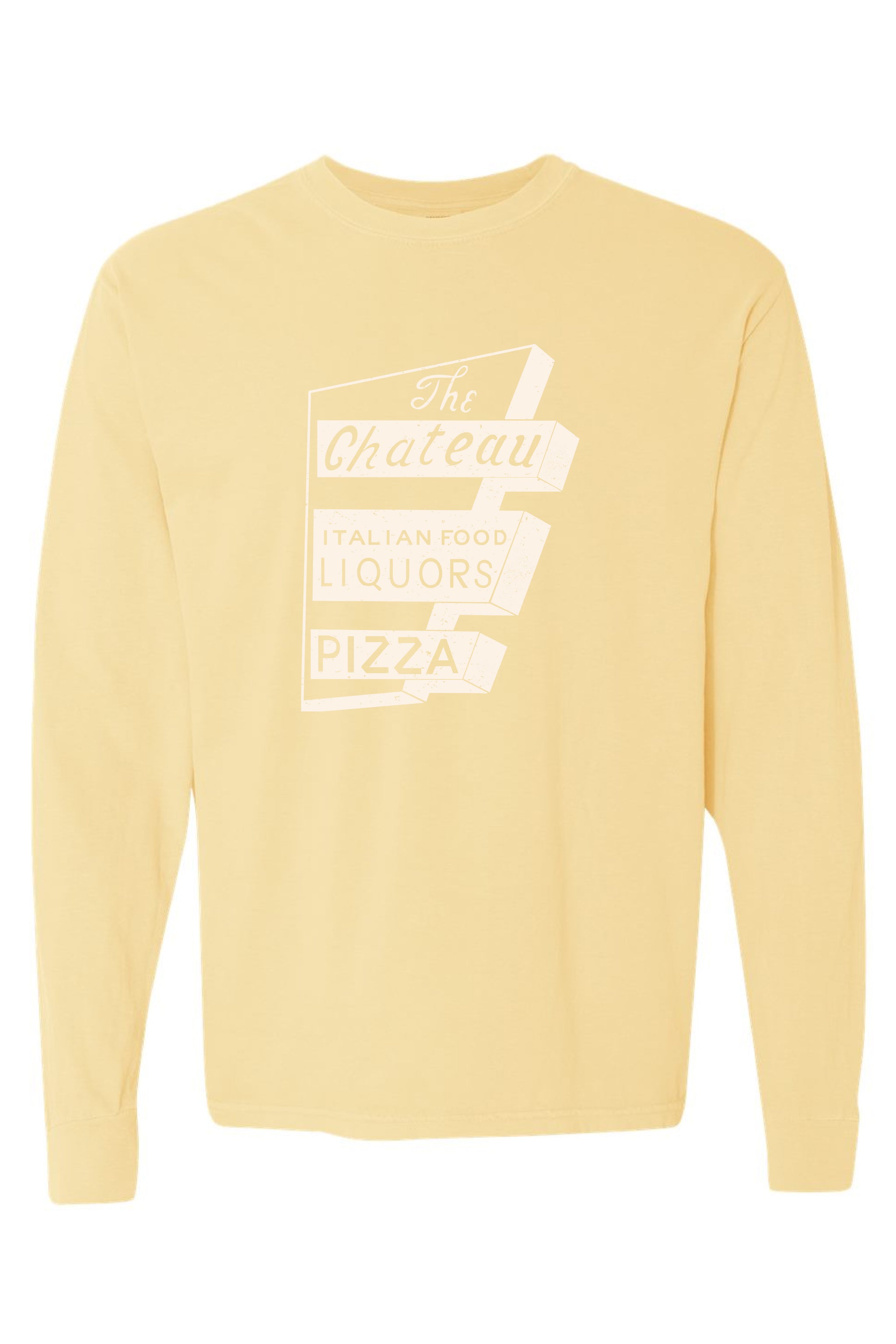 Chateau Throwback Sign Comfort Colors *Spring Colors* Long Sleeve T-Shirt - Unisex