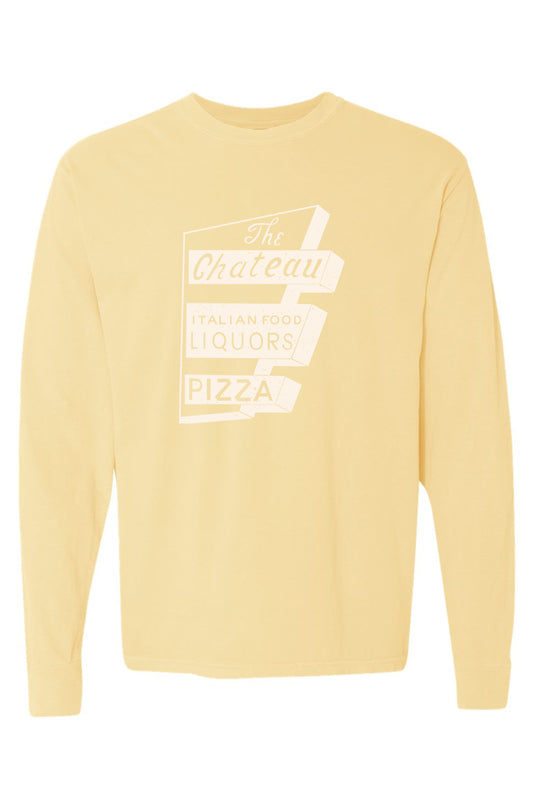 Chateau Throwback Sign Comfort Colors *Spring Colors* Long Sleeve T-Shirt - Unisex