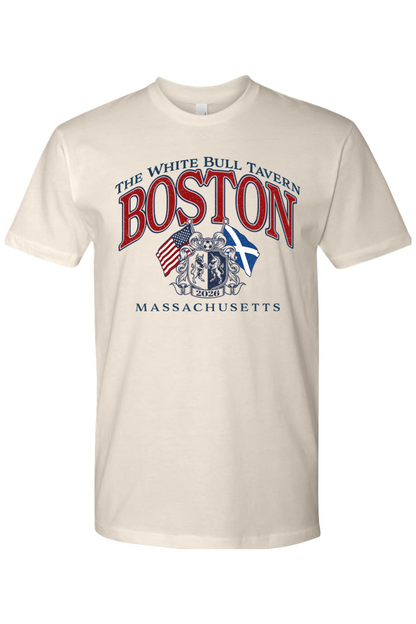 White Bull Scottish Crest Cotton T-Shirt - Men's