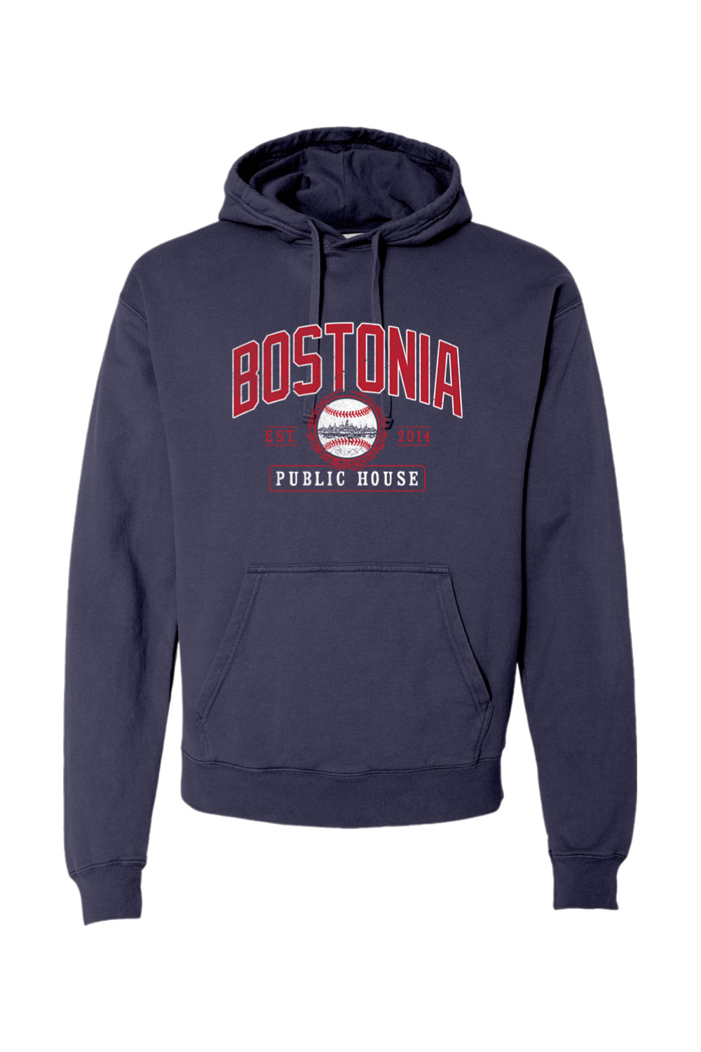 Bostonia Public House Baseball Garment-Dyed Hoodie - Men's