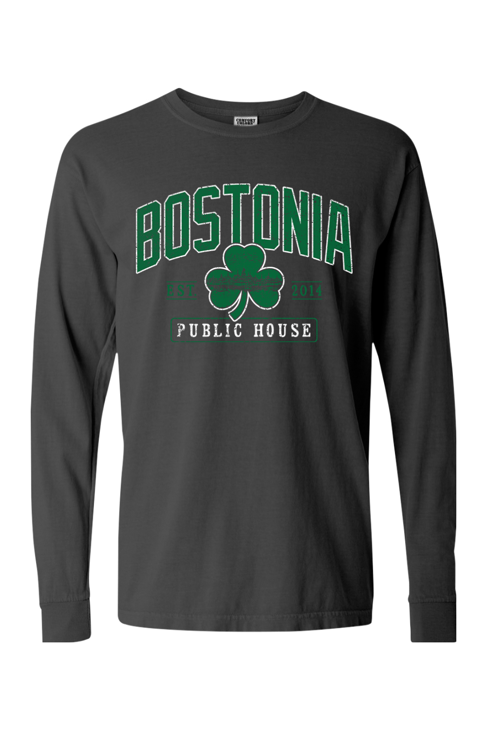 Bostonia Clover Comfort Colors Long Sleeve T-Shirt - Men's