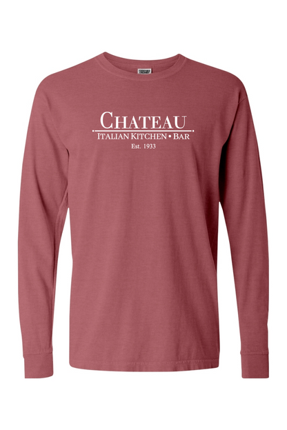 Chateau Italian Kitchen & Bar Large Logo Comfort Colors Long Sleeve T-Shirt - Unisex