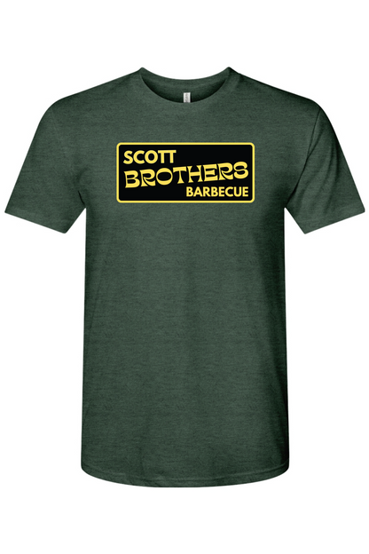 Scott Brothers Barbecue Black N' Gold Logo Triblend T-Shirt - Unisex