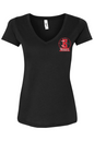 Barrett's Alehouse Santa Cotton Blend V-Neck T-Shirt - Women's