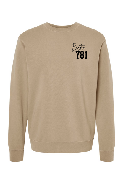 Bistro 781 Espresso Martini Pigment-Dyed Crewneck Sweatshirt - Men's