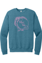 Velvet Vine Pink Logo Sponge Fleece Crewneck Sweatshirt - Men's