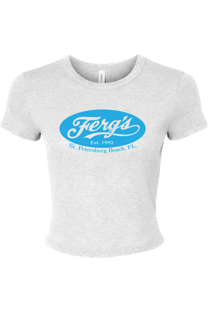 Ferg's Original Logo Micro Rib Baby Tee - Women's