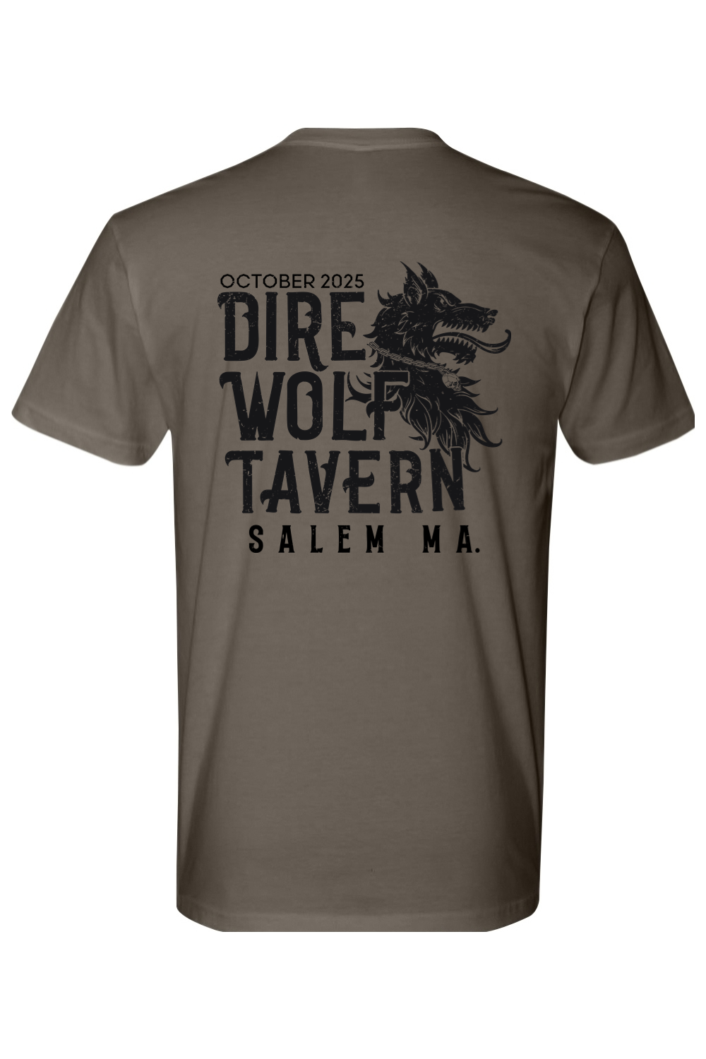 Dire Wolf Tavern Skull Chain 100% Cotton T-Shirt - Mens
