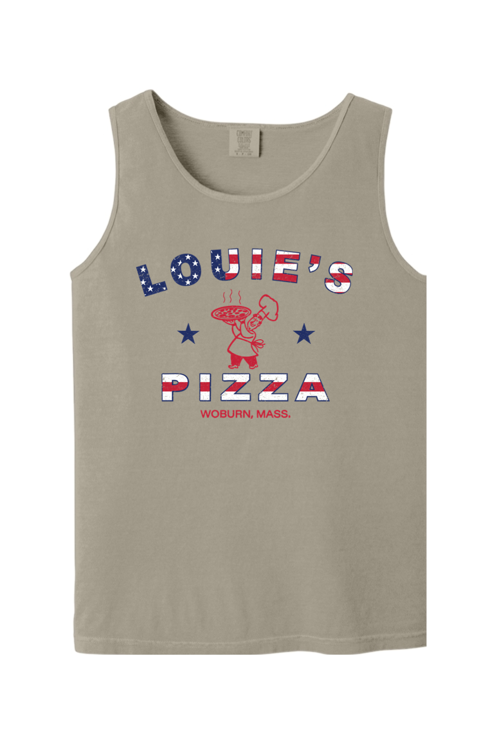 Louie's Pizza USA Comfort Colors Cotton Tank - Men's