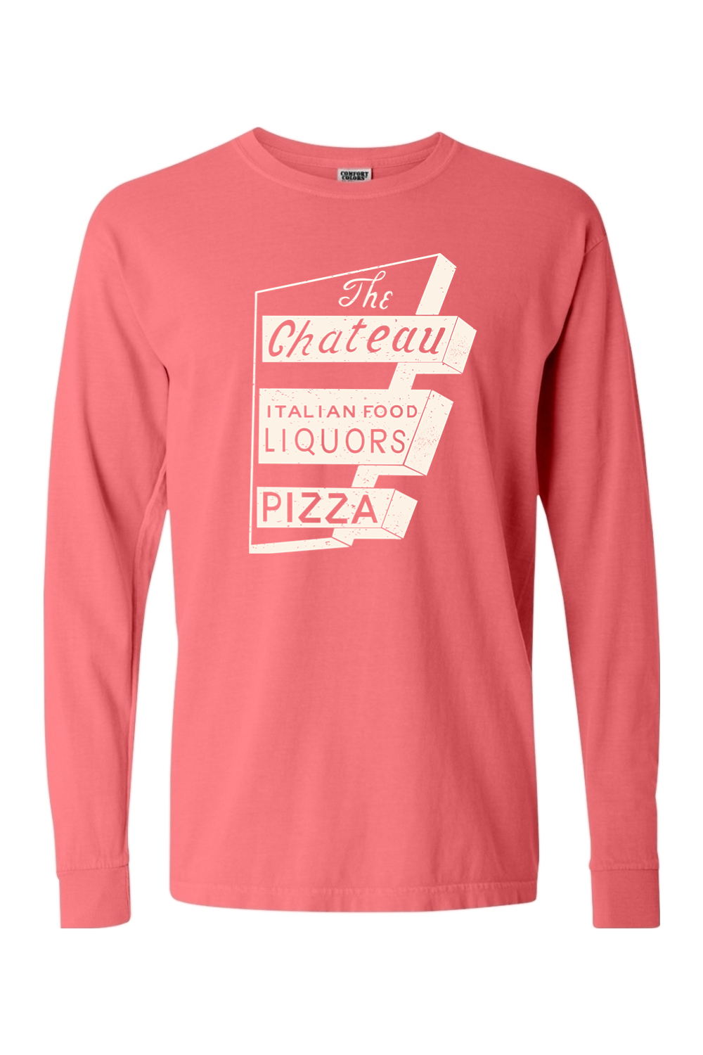 Chateau Throwback Sign Comfort Colors *Spring Colors* Long Sleeve T-Shirt - Unisex