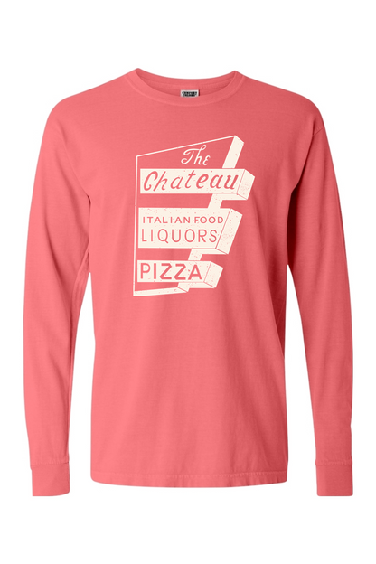 Chateau Throwback Sign Comfort Colors *Spring Colors* Long Sleeve T-Shirt - Unisex