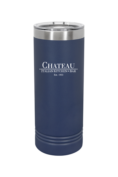 Chateau Italian Kitchen & Bar 22 oz. Skinny Tumbler with Slider Lid *Spring Colors*
