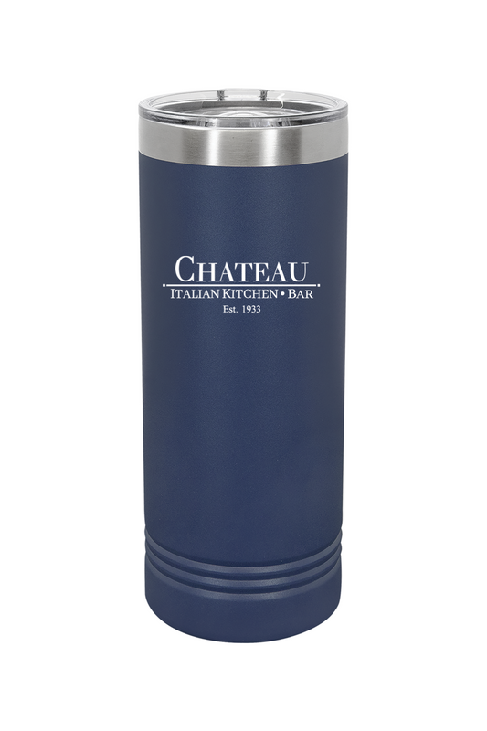 Chateau Italian Kitchen & Bar 22 oz. Skinny Tumbler with Slider Lid *Spring Colors*